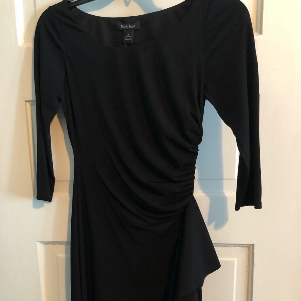White House Black Market Knee length black dress!
